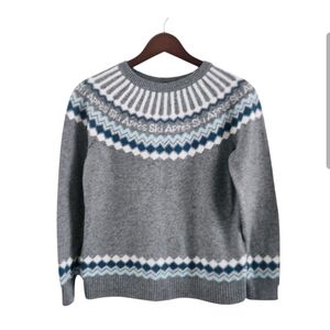 Talbots Merino Wool Blend Ski Apres Fair Isle Sweater Womens Petite SP Small P